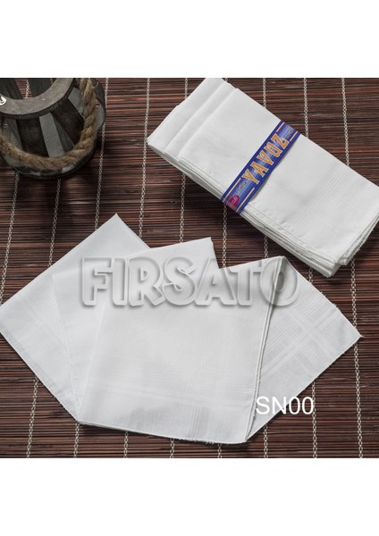 Yavuz Kumaş Mendil 12'li Kutulu Set 39X39CM