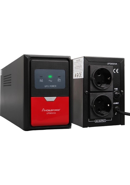 Andespower UPS650VA 650VA 12V7.5AH Ups Kesintisiz Güç Kaynağı Line Interaktif
