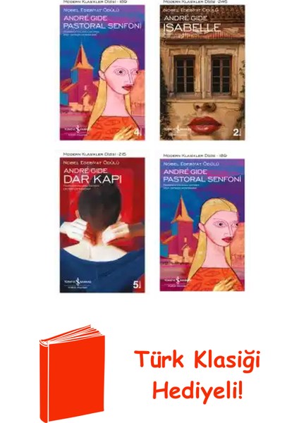 André Gide 4 Kitap Seti + Türk Klasiği Hediye
