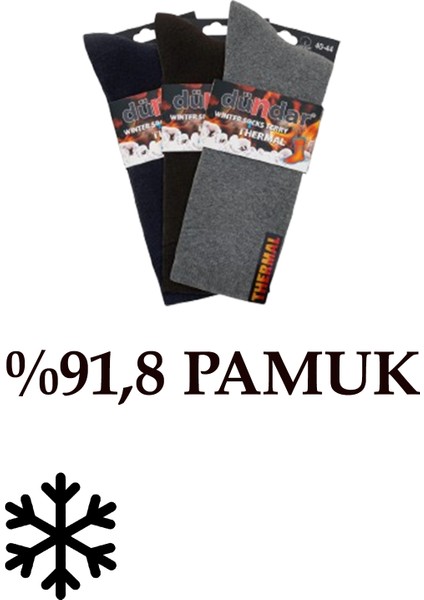 Kışlık Erkek 12'li Havlu Termal Çorap 40-44 fiyatları
