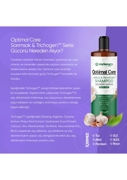 Optimal Care Sarımsak ve Ginseng Özlü Saç Bakım Şampuanı - 300 ml fiyatları