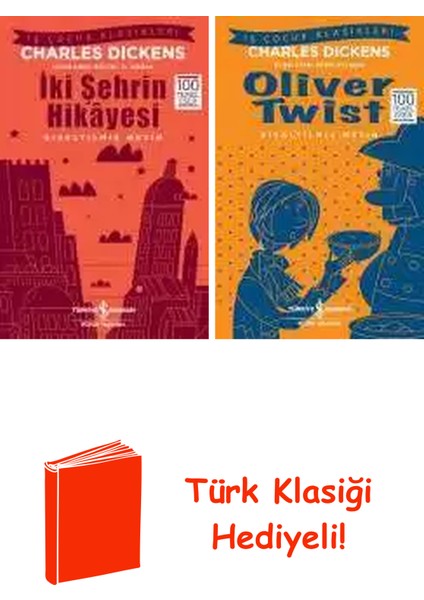 Charles Dickens 2 Kitap Seti + Türk Klasiği Hediye
