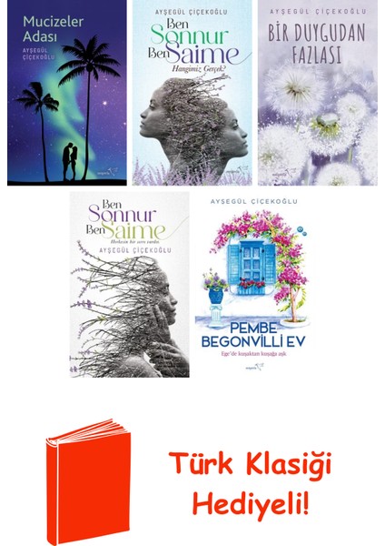 Ayşegül Çiçekoğlu 5 Kitap Seti + Türk Klasiği Hediye