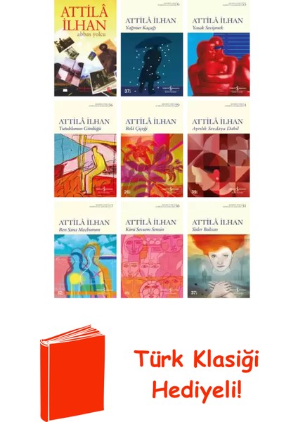 Attilâ Ilhan 9 Kitap Seti + Türk Klasiği Hediye