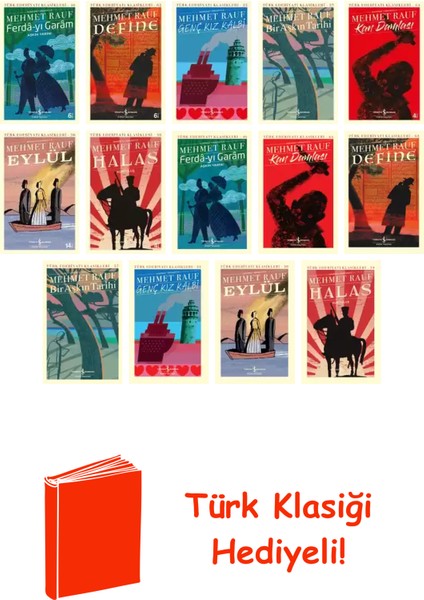 Mehmet Rauf 14 Kitap Seti + Türk Klasiği Hediye
