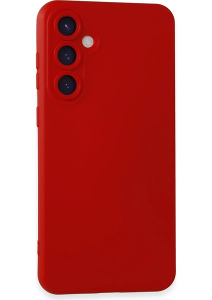 Newface Samsung Galaxy S23 Fe Kılıf Nano Içi Kadife Silikon - Kırmızı