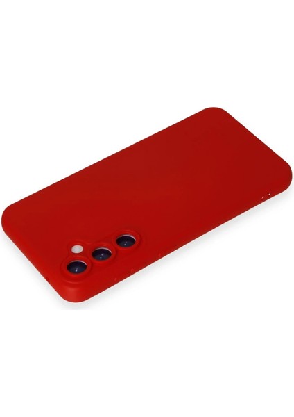 Newface Samsung Galaxy S23 Fe Kılıf Nano Içi Kadife Silikon - Kırmızı modelleri