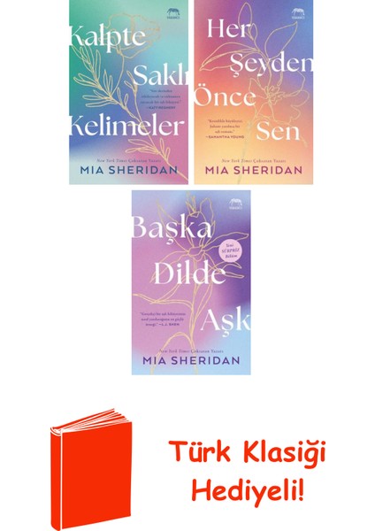 Mia Sheridan 3 Kitap Seti + Türk Klasiği Hediye