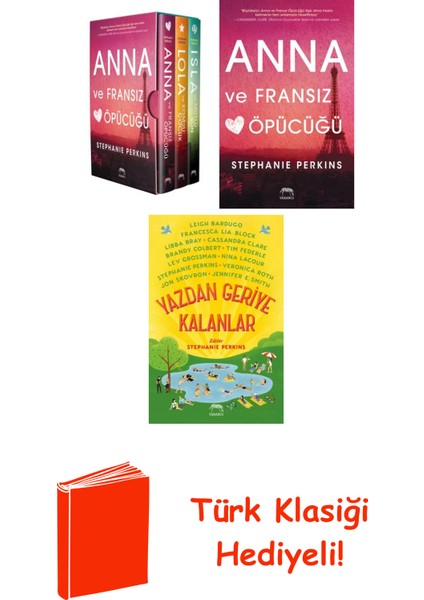 Stephanie Perkins 3 Kitap Seti + Türk Klasiği Hediye