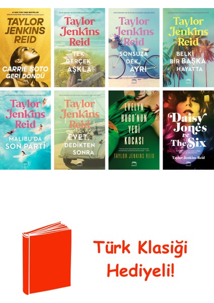 Taylor Jenkins Reid 8 Kitap Seti + Türk Klasiği Hediye