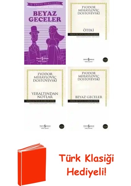 Fyodor Mihayloviç Dostoyevski 7 Kitap Seti + Türk Klasiği Hediye