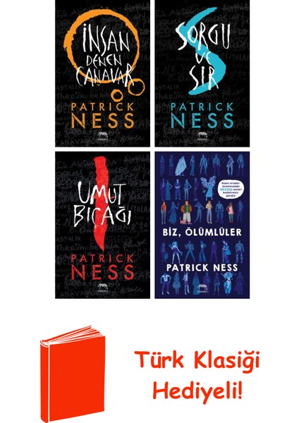 Patrick Ness 4 Kitap Seti + Türk Klasiği Hediye