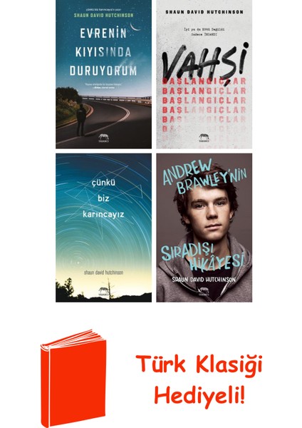 Shaun David Hutchinson 4 Kitap Seti + Türk Klasiği Hediye
