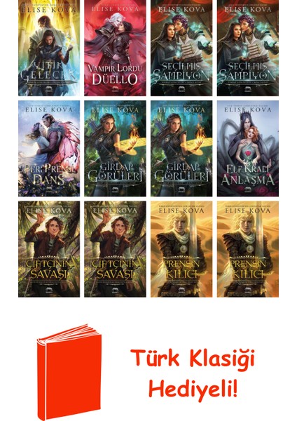 Elise Kova 12 Kitap Seti + Türk Klasiği Hediye