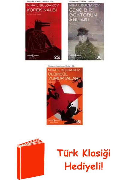 Mihail Bulgakov 3 Kitap Seti + Türk Klasiği Hediye
