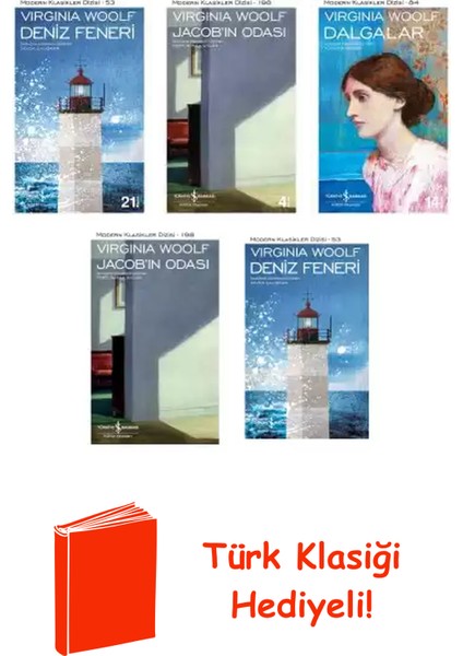 Virginia Woolf 5 Kitap Seti + Türk Klasiği Hediye