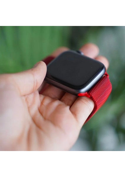 Ally Apple Watch 7-8 45MM 6-5-4 44MM Kayış Kordon Metal Milano Loop 3-2-1 42MM-(1903)