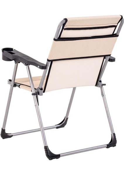 4 Adet Katlanır Kamp Sandalyesi ve Masa Seti - Rock - Kapadokya - Bardaklıklı - 140 kg fırsatları