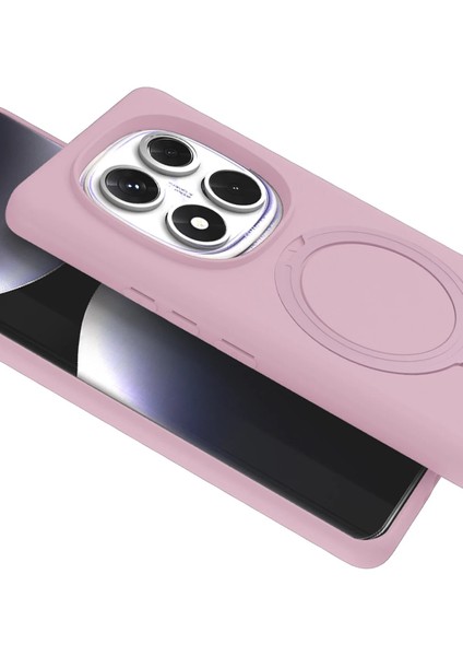 CPT05 Xiaomi Redmi Note 14 Pro 5g Regal Magsafe Standlı Kapak - Açık Pembe fiyatları