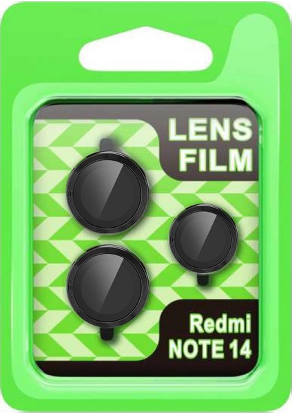CPT05 Xiaomi Note 14 5g Raze Metal Kamera Lens - Siyah