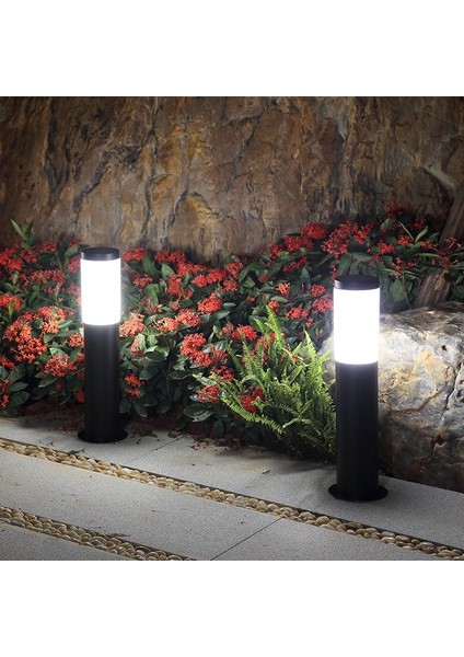 KBA768 Armatür 80 cm Bahçe Duvar , Çim , Yürüyüş Yolu Set Üstü Armatürü E27 Duylu Aplik Siyah modelleri