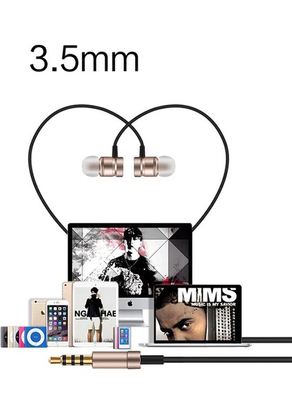 Magic Saound 3.5mm Jack Metal Piston Mikrofonlu KULAKLIK-(1903)