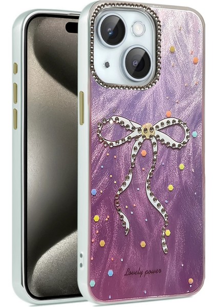 CPT05 iPhone 15 Plus Kılıf Blade Aynalı Desenli Kapak - Desen 1