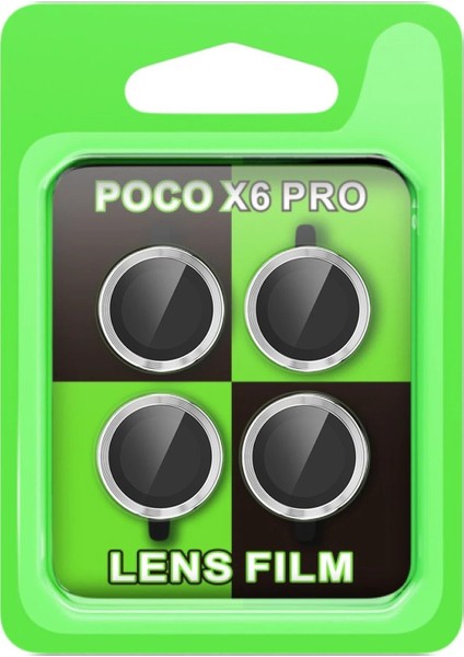 CPT05 Xiaomi Poco X6 Pro Raze Metal Kamera Lens - Gümüş