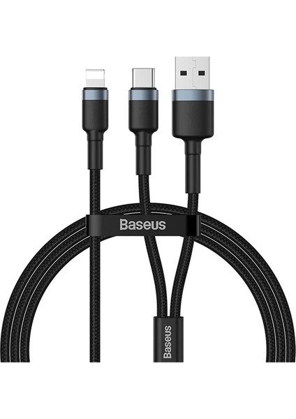 Baseus Cafule 2in1 Type C Pdhızlı Şarj+Iphone Hızlı USB Şarj KABLOSU-(1903) fiyatları
