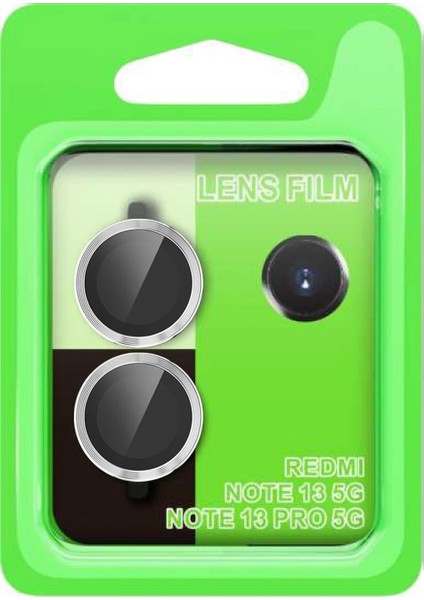 CPT05 Xiaomi Redmi Note 13 Pro 5g Raze Metal Kamera Lens - Gümüş