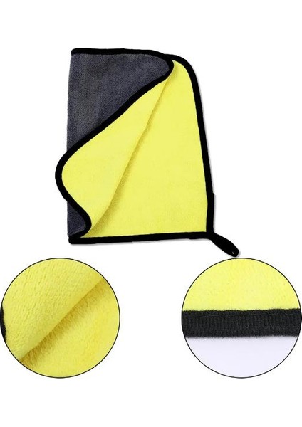 Yünlü Mikrofiber Araba Temizlik Bezi 50X70 cm