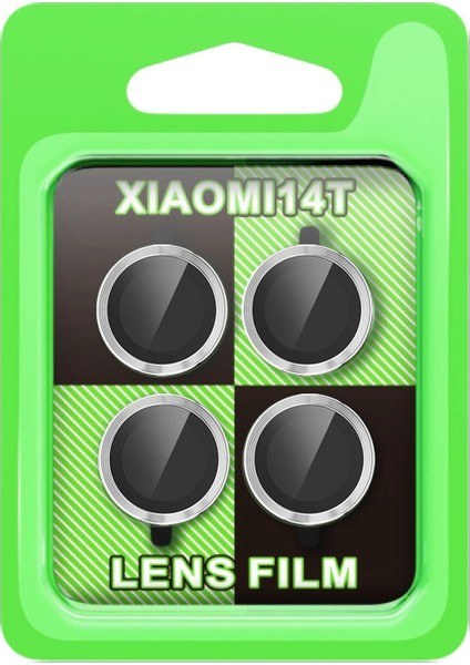 CPT05 Xiaomi Mi 14T Raze Metal Kamera Lens - Gümüş
