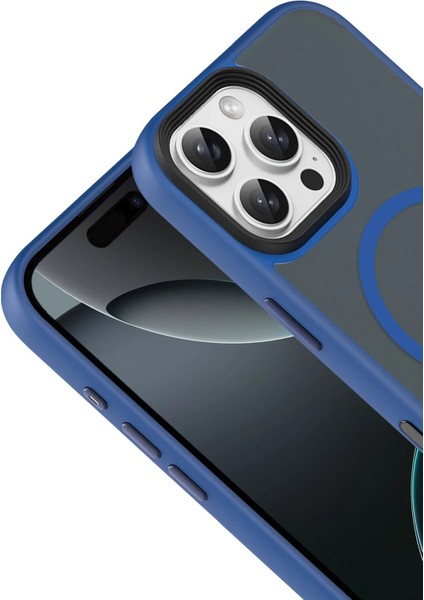 CPT05 Apple iPhone 16 Pro Max Megane Magsafe Kapak - Lacivert fiyatları