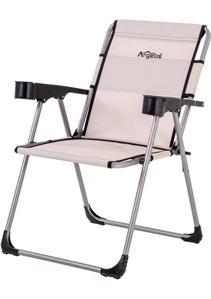 4 Adet Katlanır Kamp Sandalyesi ve Masa Seti - Rock - Kestane - Bardaklıklı - 140 kg modelleri