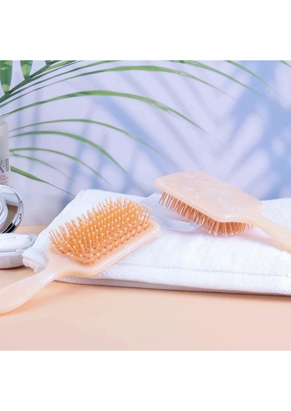 Ezere Mermer Desenli Saç Açma ve Tarama Fırçası Anti-Statik Saç FIRÇASI-(1903) fırsatları