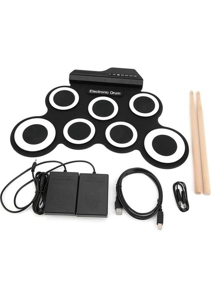 G3002 Elektronik Bateri Roll Up Davul Matı Kiti 7 Ped modelleri