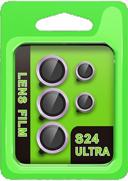 CPT05 Samsung Galaxy S24 Ultra Raze Metal Kamera Lens - Mor