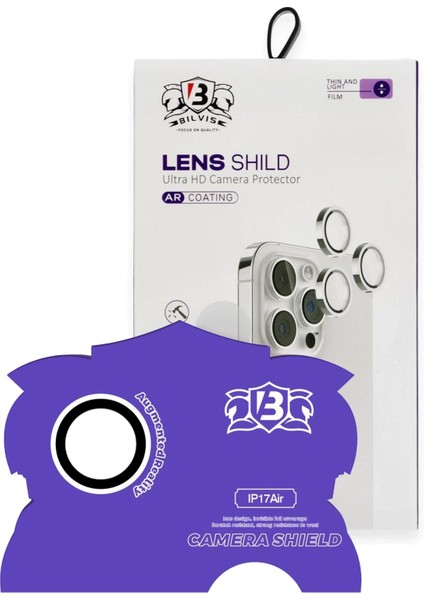CPT05 Apple iPhone 17 Air Bilvis Titan Kamera Lens - Gümüş