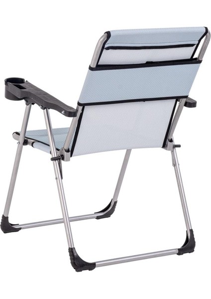 4 Adet Katlanır Kamp Sandalyesi ve Masa Seti - Rock - Turkuaz - Bardaklıklı - 140 kg fırsatları