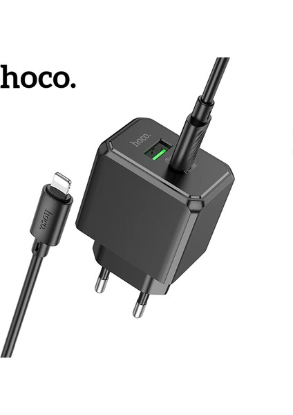 Hoco CS14A Ocean PD20W+QC3.0 Girişli Hızlı Şarj Başlığı ve Type-C To iPhone Lightning KABLO-(1903) fiyatları