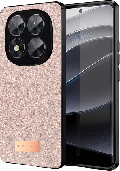 Onegif Xiaomi Redmi Note 14 Pro 5g Bright Simli Kapak - Pembe