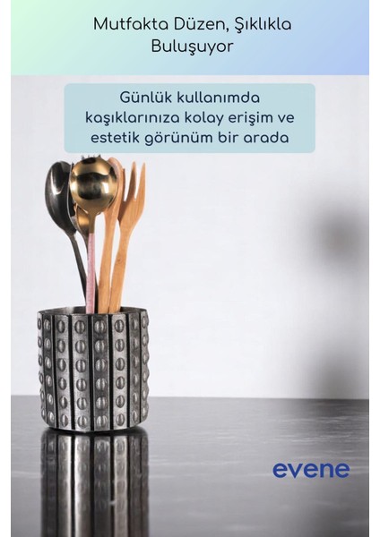 Tezgah Üstü Kaşıklık Dekoratif Dik Kaşıklık Silindir Kaşıklık Beyaz Renk Model 91 fiyatları