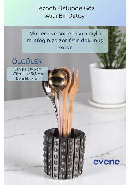 Tezgah Üstü Kaşıklık Dekoratif Dik Kaşıklık Silindir Kaşıklık Beyaz Renk Model 91 modelleri