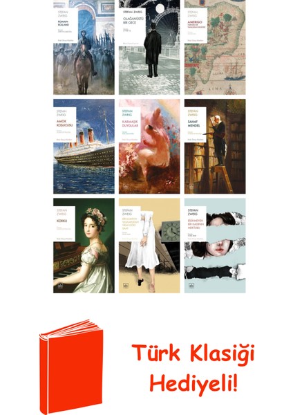 Stefan Zweig 9 Kitap Seti + Türk Klasiği Hediye