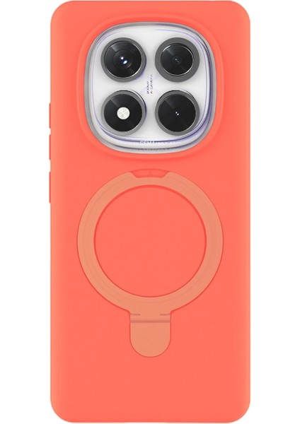 CPT05 Xiaomi Redmi Note 14 Pro 4g Regal Magsafe Standlı Kapak - Turuncu modelleri