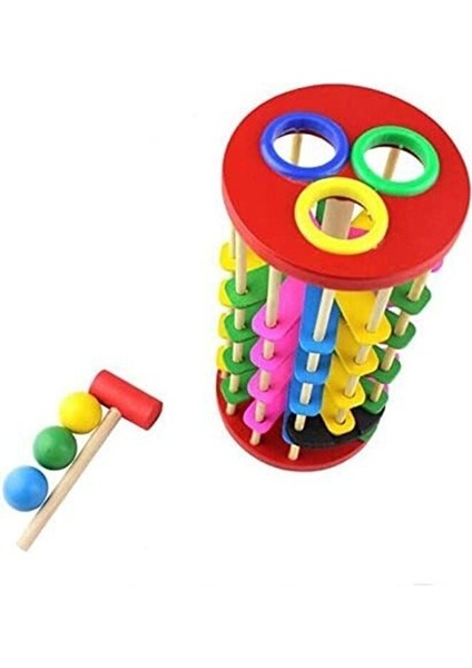 Ahşap Renkli Merdivenli Çekiç Oyunu Eğitici Ahşap Çekiçli Oyuncak fiyatları