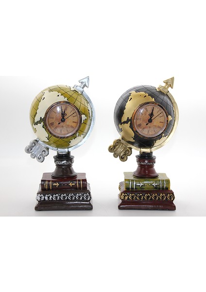 Seri B Dünya Küre Saatli Polyester