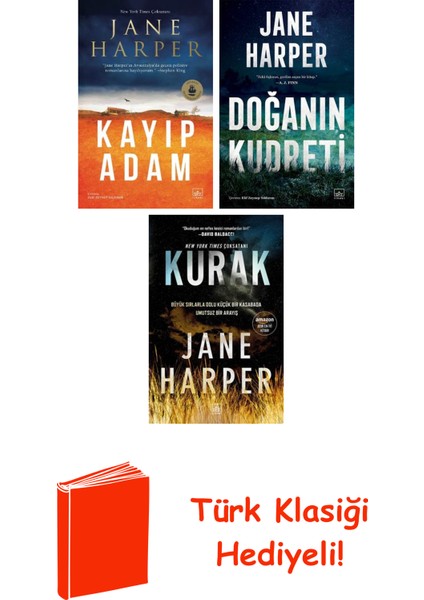 Jane Harper 3 Kitap Seti + Türk Klasiği Hediye