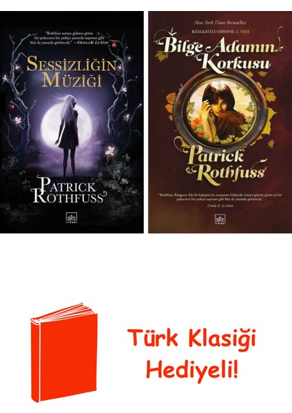 Patrick Rothfuss 2 Kitap Seti + Türk Klasiği Hediye