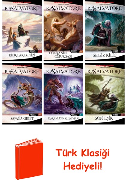 R.a. Salvatore 6 Kitap Seti + Türk Klasiği Hediye